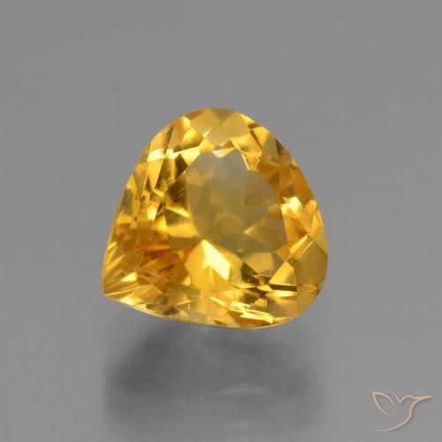 2.83ct طبيعي برتقالى ذهبة سيترين, شكل الكمثرى, VVS-VS