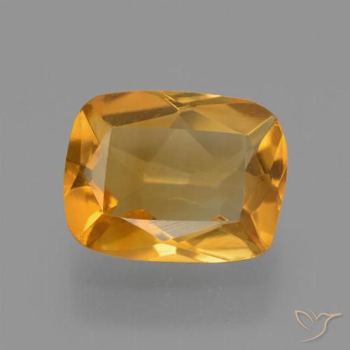 2.27ct طبيعي برتقالى متوسط سيترين, وسادة, VVS-VS