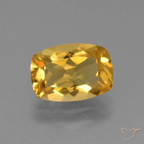 3.10ct طبيعي ذهبى متوسط سيترين, وسادة, VVS-VS