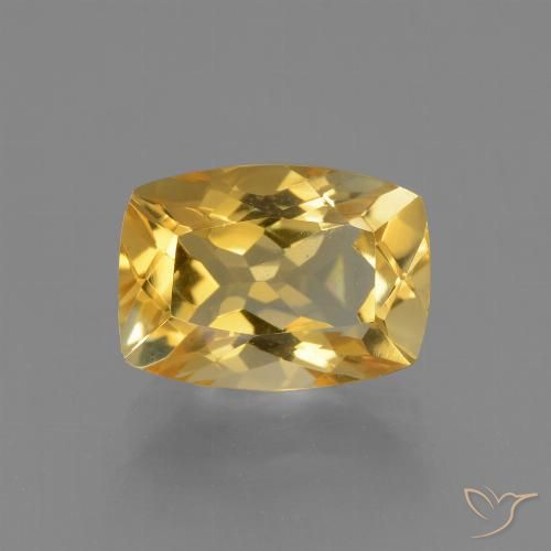3.68ct طبيعي برتقالى ذهبى غامق سيترين, وسادة, VVS-VS