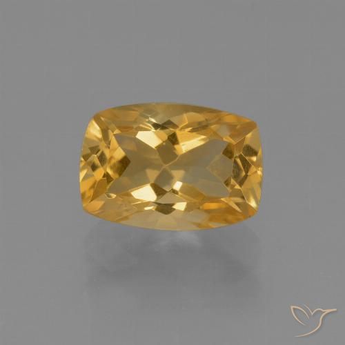 2.84ct طبيعي ذهبى داكن-متوسط سيترين, وسادة, VVS-VS