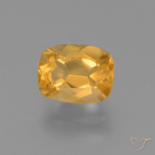1.97ct طبيعي برتقالى متوسط سيترين, وسادة, VVS-VS