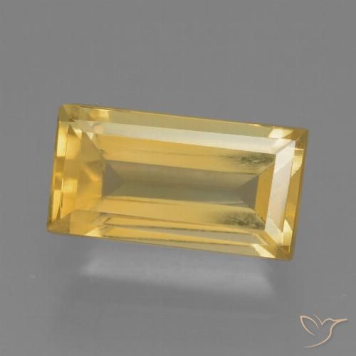 2.10ct طبيعي ذهبى متوسط سيترين, باجيت, قليلا جدا