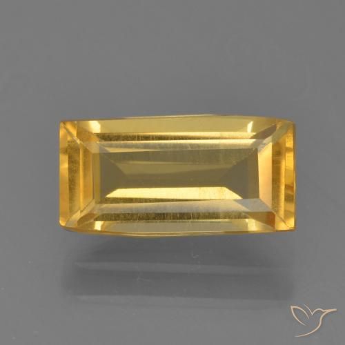 1.49ct طبيعي ذهبى لامع سيترين, باجيت, VVS-VS