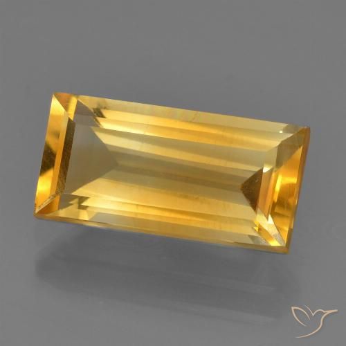 2.70ct طبيعي ذهبى متوسط سيترين, باجيت, قليلا جدا