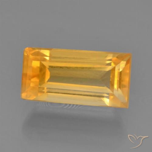 2.76ct طبيعي ذهبى-برتقالى سيترين, باجيت, قليلا جدا