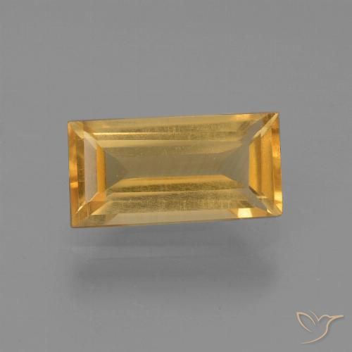 1.44ct طبيعي ذهبى متوسط سيترين, باجيت, قليلا جدا