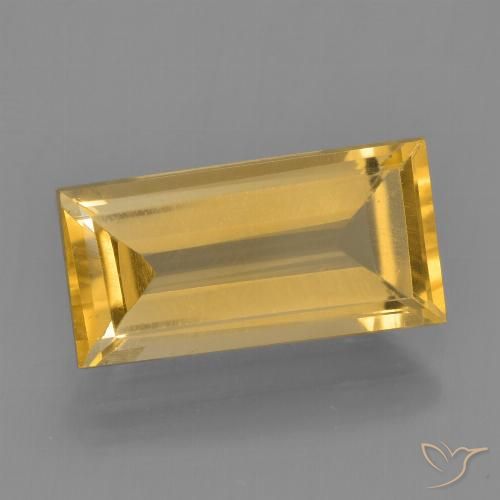 2.48ct طبيعي ذهبى لامع سيترين, باجيت, قليلا جدا