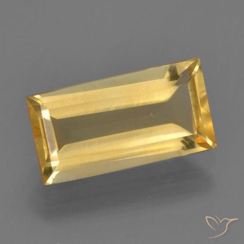 2.50ct طبيعي ذهبى لامع سيترين, باجيت, قليلا جدا