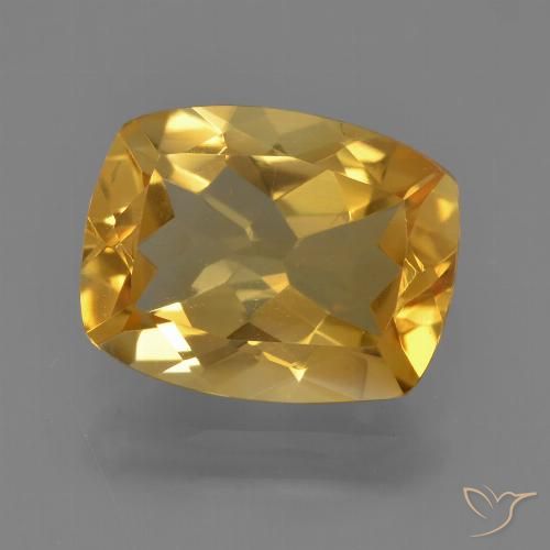2.95ct طبيعي برتقالى ذهبى غامق سيترين, وسادة, VVS-VS