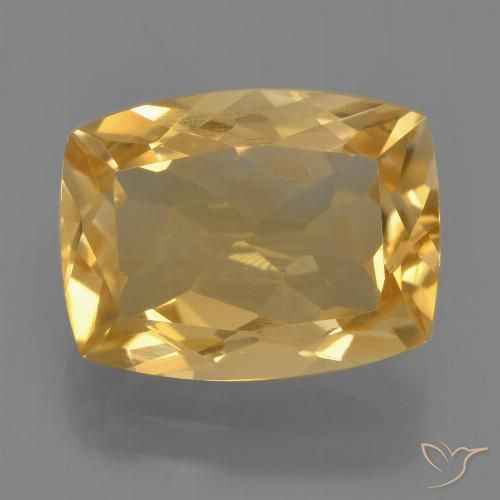 4.29ct طبيعي برتقالى ذهبى غامق سيترين, وسادة, VVS-VS