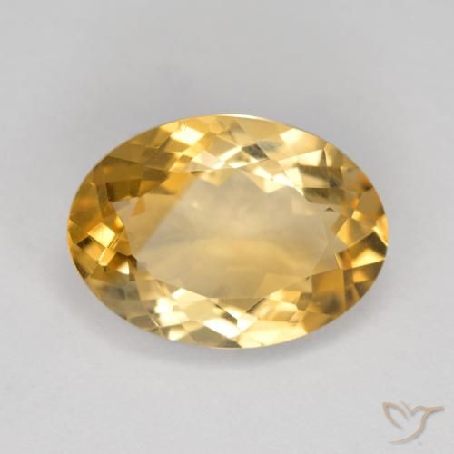 5.30ct طبيعي ذهبي سيترين, بيضوي, VVS-VS