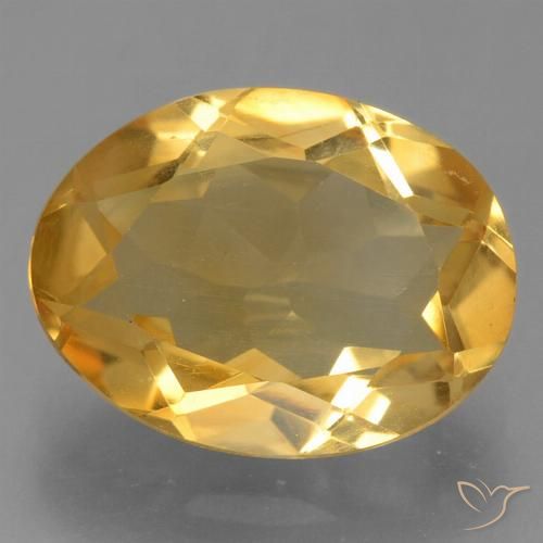 2.63ct طبيعي ذهبى-برتقالى فاتح-متوسط سيترين, بيضوي, VVS-VS
