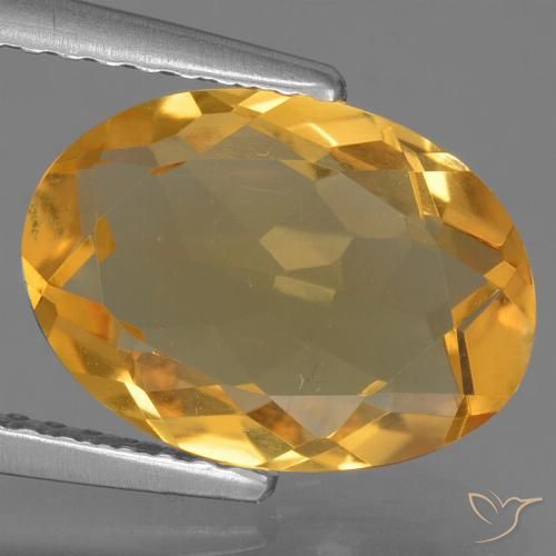 2.49ct طبيعي ذهبى-برتقالى غامق سيترين, بيضوي, VVS-VS
