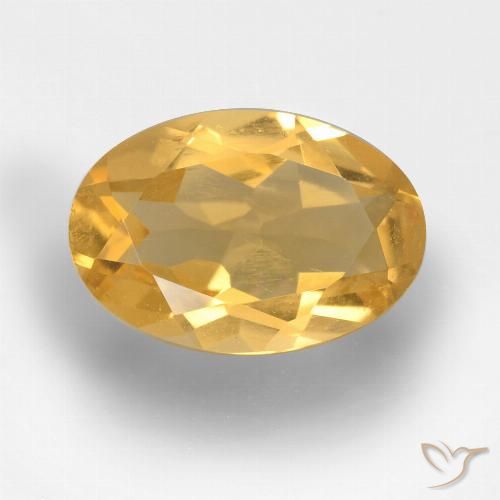 2.41ct طبيعي ذهبى متوسط سيترين, بيضوي, VVS-VS