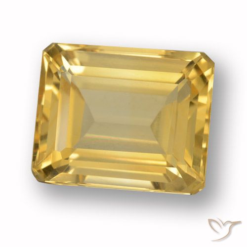 4.67ct طبيعي ذهب سيترين, قص الزمرد, VVS-VS