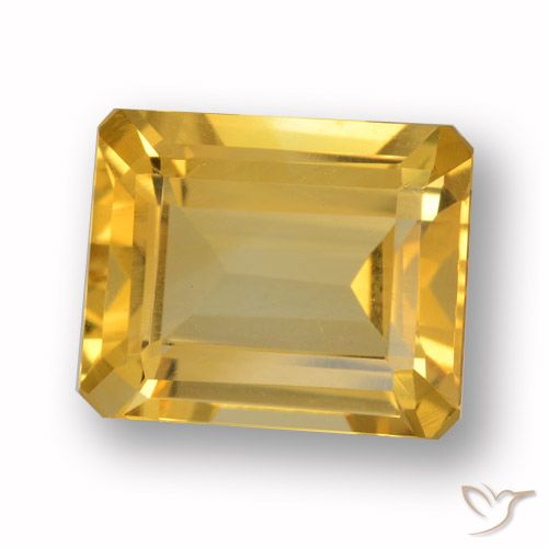 4.47ct طبيعي ذهب سيترين, قص الزمرد, VVS-VS