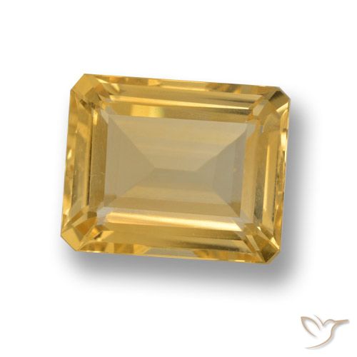 4.15ct طبيعي ذهب سيترين, قص الزمرد, VVS-VS