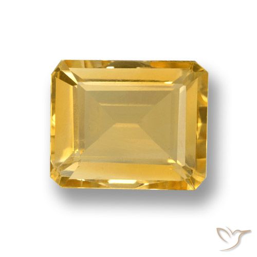 4.27ct طبيعي ذهب سيترين, قص الزمرد, VVS-VS