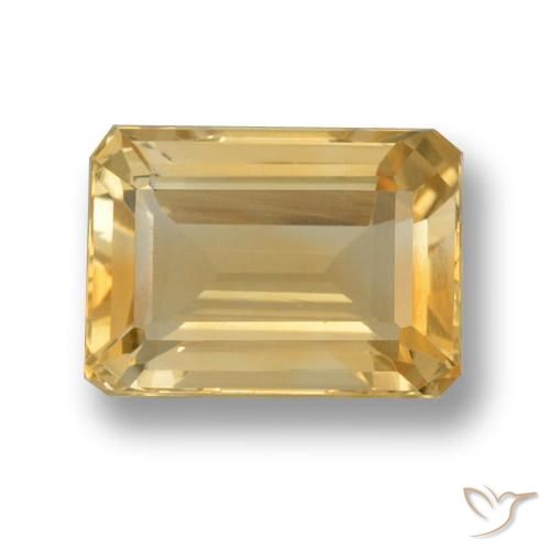 7.85ct طبيعي ذهب سيترين, قص الزمرد, VVS-VS