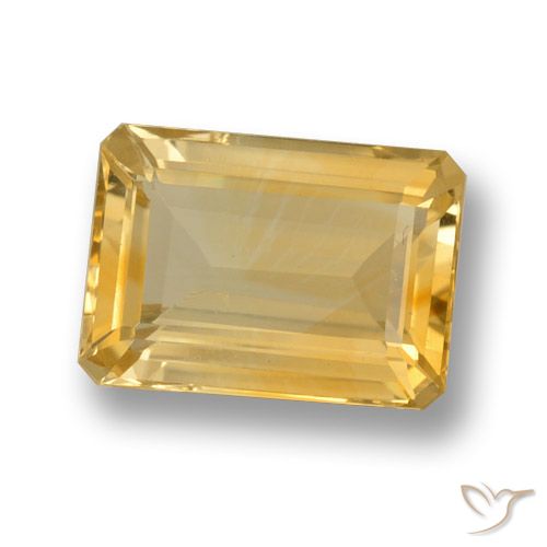 7.22ct طبيعي ذهب سيترين, قص الزمرد, VVS-VS