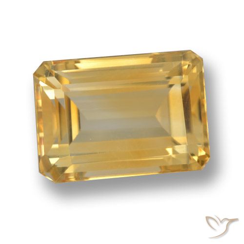 8.66ct طبيعي ذهب سيترين, قص الزمرد, VVS