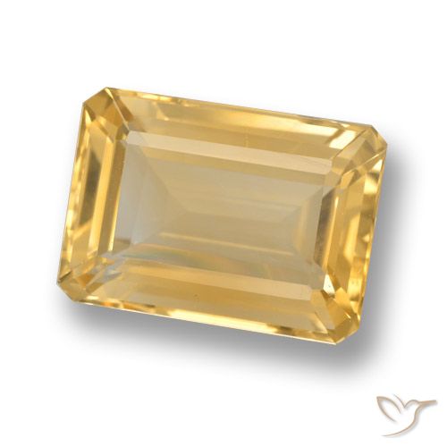 7.50ct طبيعي ذهب سيترين, قص الزمرد, VVS