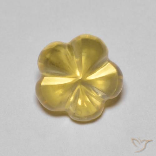 2.34ct طبيعي برتقالى ذهبة سيترين, قص وردة, شفاف