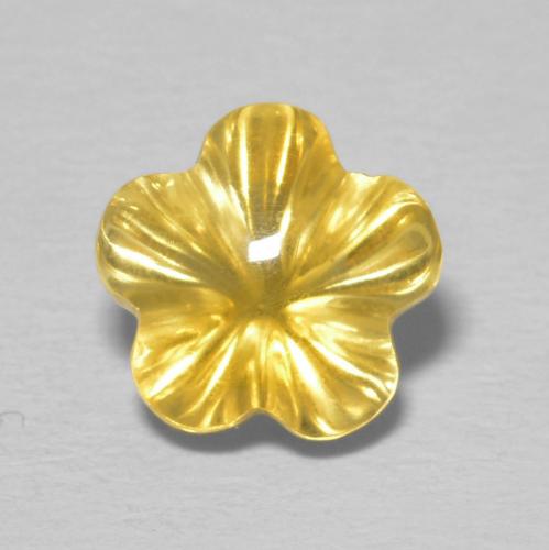 2.23ct طبيعي ذهبى ممتاز سيترين, قص وردة, شفاف
