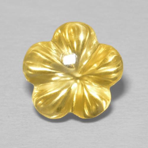 2.46ct طبيعي ذهبي سيترين, قص وردة, شفاف