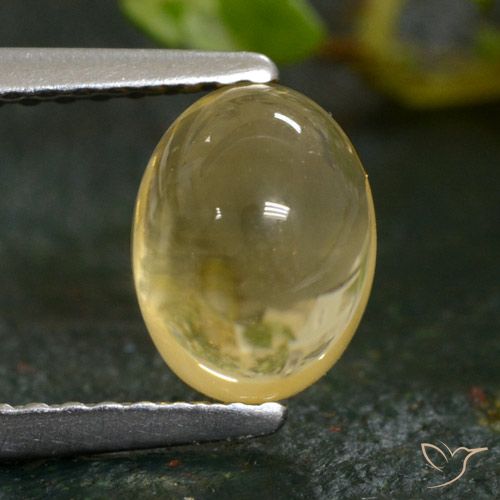 1.76ct طبيعي ذهبى فاتح سيترين, بيضوي, شفاف