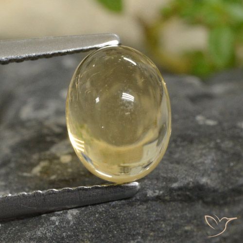 1.95ct طبيعي أصفر-ذهبى فاتح سيترين, بيضوي, شفاف