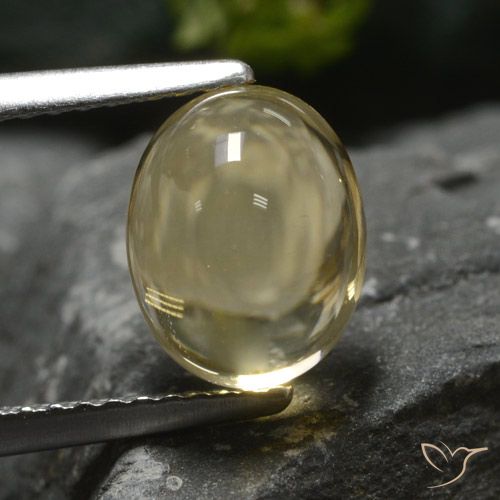 2.40ct طبيعي أصفر ترابى سيترين, بيضوي, شفاف