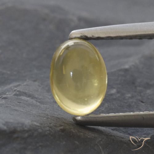 1.16ct طبيعي أصفر فاتح سيترين, بيضوي, شفاف
