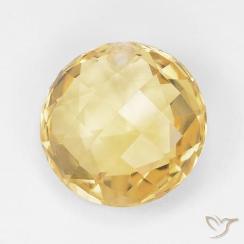 7.46ct طبيعي ذهبى متوسط سيترين, دائري, VVS-VS
