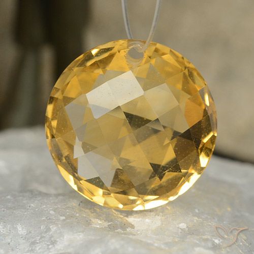 7.88ct طبيعي ذهبى داكن سيترين, دائري, VVS