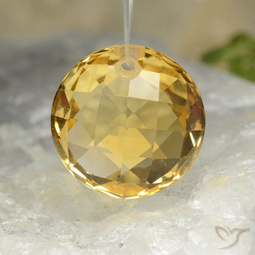 7.70ct طبيعي برتقالى ذهبة سيترين, دائري, VVS