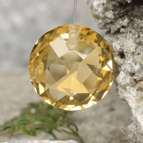 4.34ct طبيعي برتقالى ذهبة سيترين, دائري, VVS