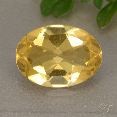 4.15ct طبيعي ذهبى لامع سيترين, بيضوي, VVS-VS