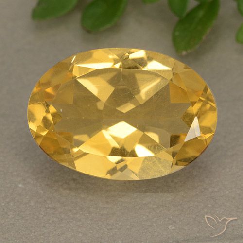 4.50ct طبيعي ذهبى متوسط سيترين, بيضوي, VVS-VS