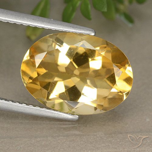 4.78ct طبيعي ذهبى فاتح-متوسط سيترين, بيضوي, VVS-VS