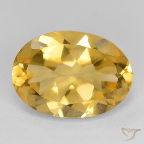 5.18ct طبيعي ذهبى متوسط سيترين, بيضوي, VVS-VS