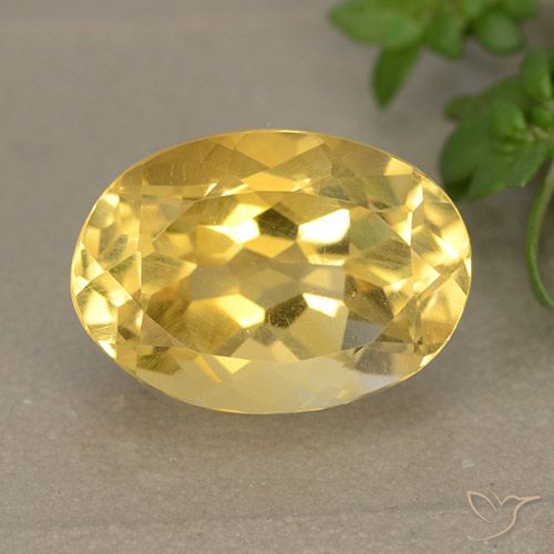 5.70ct طبيعي ذهبي سيترين, بيضوي, VVS-VS