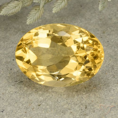 6.11ct طبيعي برتقالى ذهبة سيترين, بيضوي, VVS-VS