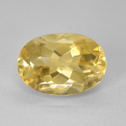 6.37ct طبيعي ذهبي سيترين, بيضوي, VVS-VS