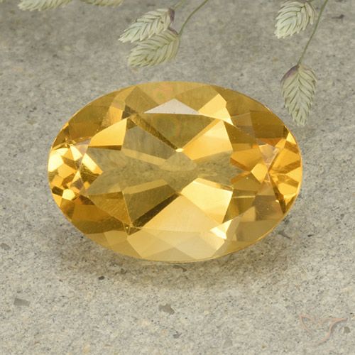 5.34ct طبيعي برتقالى ذهبة سيترين, بيضوي, VVS-VS