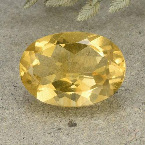 4.95ct طبيعي ذهبى متوسط سيترين, بيضوي, VVS-VS