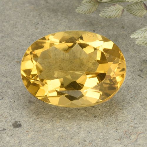 5.56ct طبيعي برتقالى ذهبة سيترين, بيضوي, VVS-VS