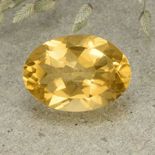5.08ct طبيعي برتقالى ذهبة سيترين, بيضوي, VVS-VS