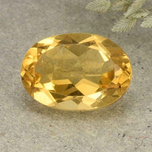 5.60ct طبيعي ذهبى فاتح-متوسط سيترين, بيضوي, VVS-VS
